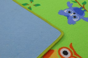 Vopi koberce Detský kusový koberec Sovička 5261 zelený - 120x170 cm