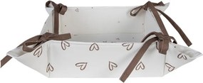 Bavlnený košík na pečivo s motívom zajačikov Bunnies in Love - 35*35*8cm