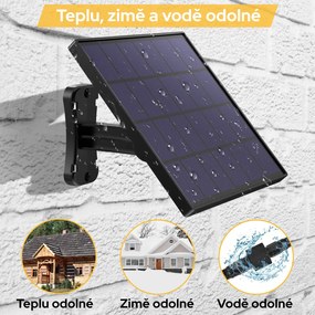 Bezdoteku LEDSolar 12 solárna závesná lampa na záhradu s diaľkovým ovládaním, iPRO, 8W, studená farba