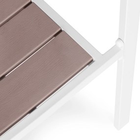 MultiGarden Sada 2 záhradných stoličiek HDPE oceľ - biela MultiGarden