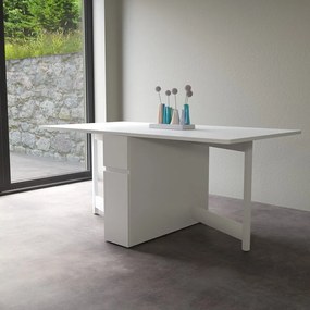 Biely skladací multifunkčný stôl Woodman Kungla