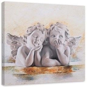 Gario Obraz na plátne Dvaja mladí anjeli Rozmery: 30 x 30 cm