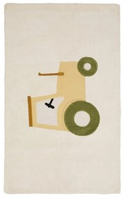 Slonovinový bavlnený detský koberec 90x150 cm Pecky – Kave Home