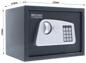 Rottner Speedy 1 nábytkový elektronický sejf antracit