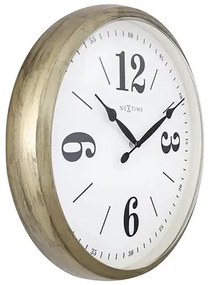 Nástenné hodiny NeXtime Classic Ø39 cm zlaté