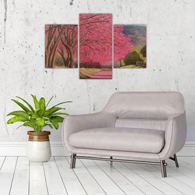 Obraz rozkvitnutých stromov (90x60 cm)