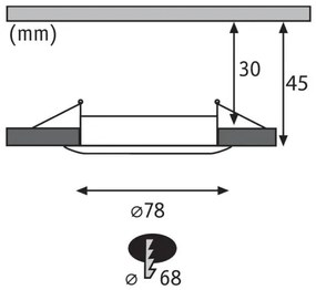 Paulmann 93462 - SADA 3xLED/6W IP44 Kúpeľňové podhľadové svietidlo NOVA 230V