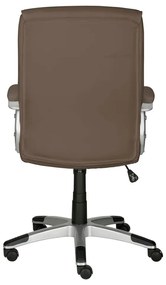 Hnedá kancelárska stolička z imitácie kože Flori – Støraa