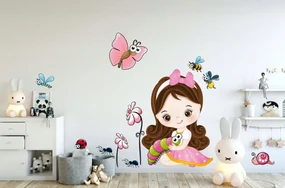 Nálepka do detskej izby pre dievčatko 60 x 120 cm