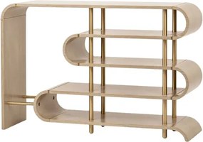 Dizajnový konzolový stolík Stilig ST962 122 cm béžový/zlatý