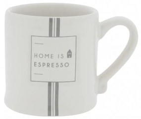 Espresso White/Home is Espresso 5,4x6,2cm