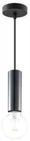 Luster na lanku SAGA 1xE27/40W/230V čierna