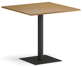 Konferenčný stolík ENZO, 80x80 cm, čierna podnož, buk