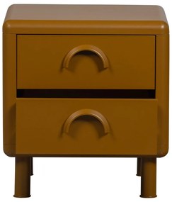 Okrovožltý kovový nočný stolík Rune – WOOOD