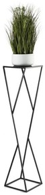 Stojan na kvety LOFT 100x23,5 cm čierna