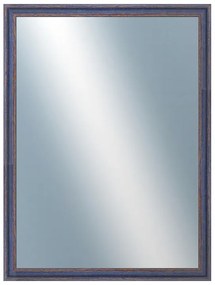 DANTIK - Zrkadlo v rámu, rozmer s rámom 60x80 cm z lišty LYON modrá (2668)