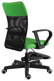 Detská stolička Neoseat MONKEY s podnožou — látka, čierna / zelená