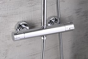 Aqualine Aqualine, LIGA sprchový stĺp s termostatickou batériou, chróm, SL533
