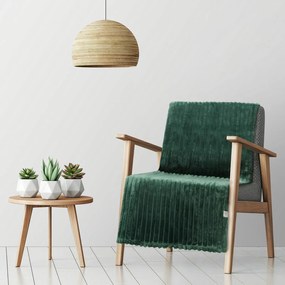 DEKA Z MIKROFLANELU SOFT 70X160 CM TMAVOZELENÁ