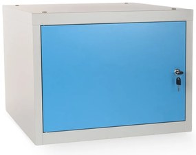 Skrinka pre dielenský stôl Solid, krídlové dvere, modrá - ral 5012