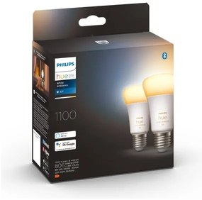 SADA 2xLED Stmievateľná žiarovka Philips Hue WHITE AMBIANCE E27/8W/230V 2200-6500K