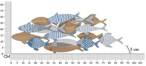 Kovová nástenná dekorácia 91x33,5 cm Fish – Mauro Ferretti