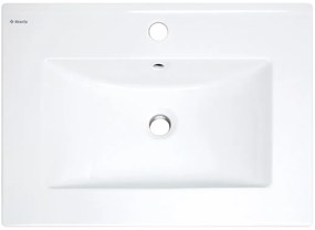 Deante Tubo, keramické umývadlo na zapustenie 615x465x160 cm, biela lesklá, DEA-CTU_646M