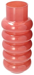 Sklenená váza Rosso 15x35 cm