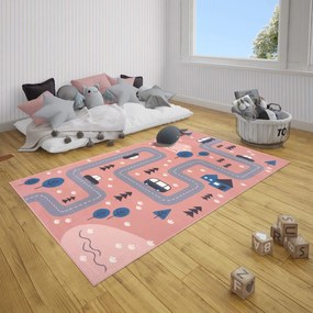 Hanse Home Collection koberce Detský koberec Adventures 104538 Rose - 120x170 cm