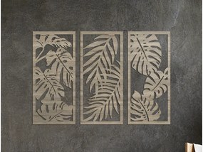 drevko Viacdielny obraz Rastliny Rozmer obrazu: 44 x 65 cm, Farba dekorácie: Čierna