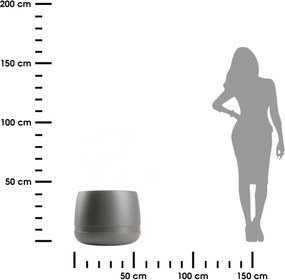 PLASTOVÝ KVETINÁČ LUNA VASE 48X38 CM ANTRACITOVÁ
