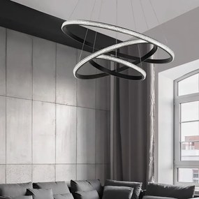 LED luster Nager 78 čierne