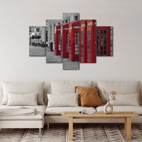 Obraz - Londýnske telefónne búdky (150x105 cm)