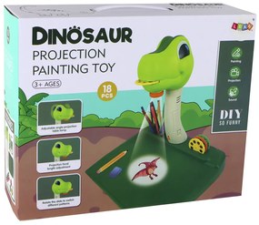 Lean Toys Detský projektor na kreslenie - Dinosaurus