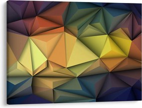 Obraz - Polygonálna 3D abstrakcia (70x50 cm)