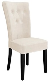 Čalúnená jedálenská stolička ST67 + klopadlo, Farby: chrom, Farby: čierna, Potah: Magic Velvet 2258