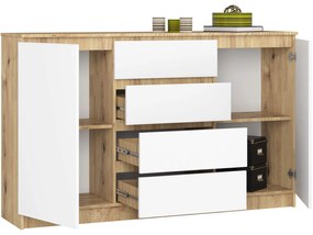 Komoda Inbia K 160 cm dub artisan/biela