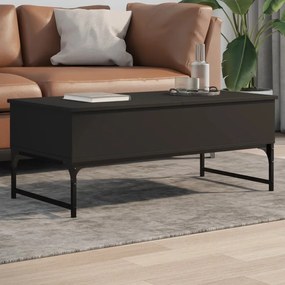 Konferenčný stolík čierny 100x50x40 cm kompozitné drevo a kov 845376