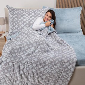 Prešívaná mikroplyšová súprava VELORA 2 ks