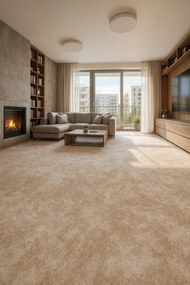Condor Carpets, Metrážny koberec Serena 6622, na mieru, šíře 4m,5m, béžová, filc, detská izba