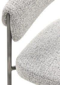 Čalouněná jídelní židle Portia šedá