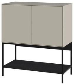 Čierno-krémová skrinka 80x90x40 cm Amira – Marckeric