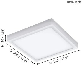Eglo 98172 - LED Stmievateľné vonkajšie svietidlo ARGOLIS-C LED/22W/230V BT IP44