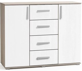 Komoda Jacob II dub sonoma/biela