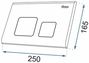 Rea - Ovládacie tlačidlo pre rám Rea typ "H", chrómová, REA-E5691