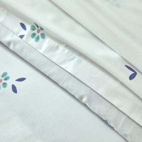Bavlnená posteľná bielizeň Envolée s potlačou motýlikov (*) Súprava obliečok na vankúš (70x90) a na prikrývku (140x200) v klasických rozmeroch a bez chlopne na zasunutie pod matrac.