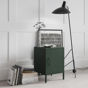 Nočný stolík MIA, 424 x 595 x 400 mm, Modern: fľaškovo zelená farba