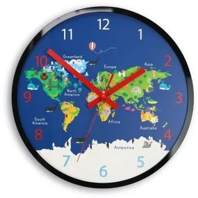 Sammer Detské hodiny s mapou sveta MapForkids