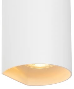 Dizajnové nástenné svietidlo biele - Sabbir