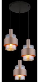 Globo 15560-3HA - Závesný luster na lanku MILLEY 3xE27/60W/230V